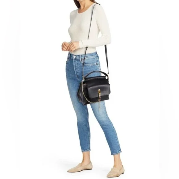 ZAC POSEN Bea Top Handle Leather Crossbody Bag - Picture 14 of 15